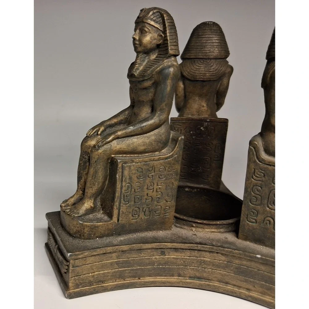 Three Egyptian Statues Candle‎ Holder